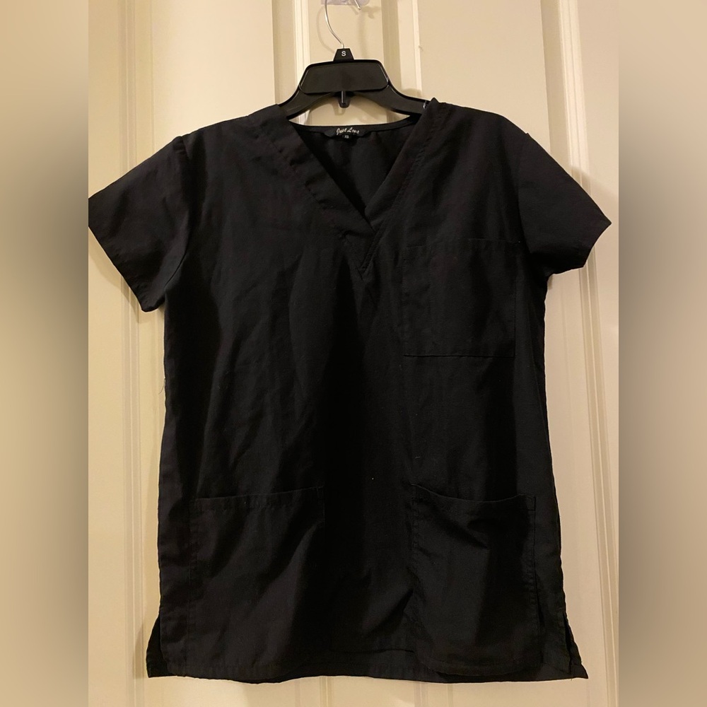 Womens Black Scrubs Top and bottoms size XS